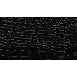 Δερματίνη με το μέτρο Manaos 24 Pu / Pvc Crocodile Skin Effect Black - Silver Glitter
