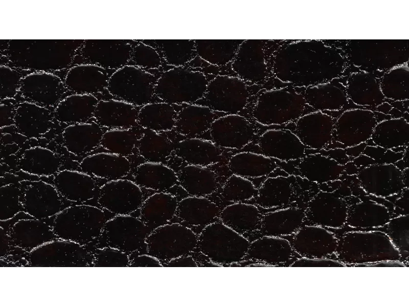 Δερματίνη με το μέτρο Manaos 25 Pu / Pvc Crocodile Skin Effect Dark Brown - Silver Glitter