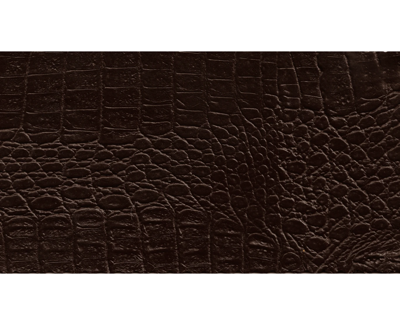 Δερματίνη με το μέτρο Manaos 8 Pu / Pvc Crocodile Skin Effect Dark Brown