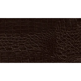 Δερματίνη με το μέτρο Manaos 8 Pu / Pvc Crocodile Skin Effect Dark Brown