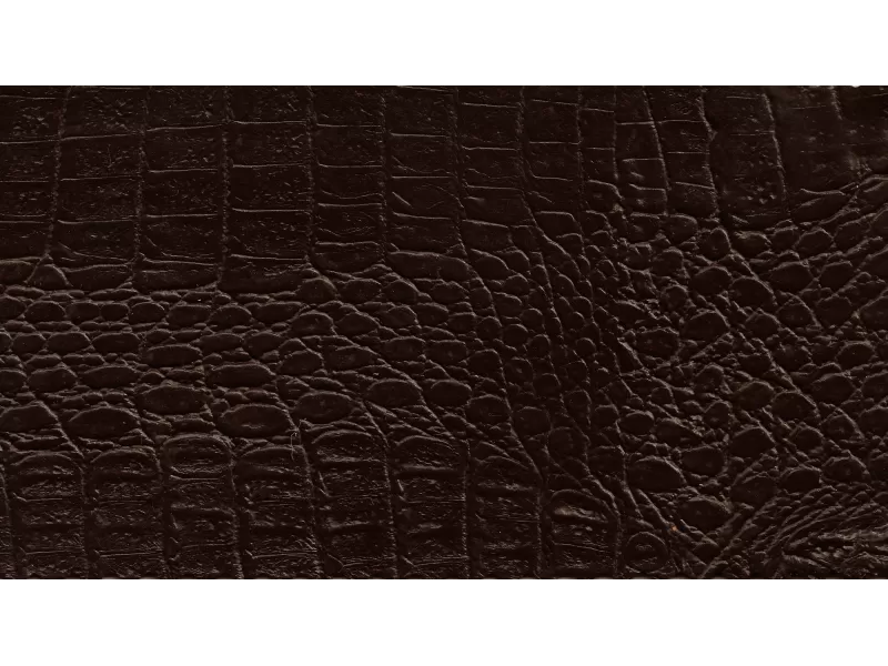 Δερματίνη με το μέτρο Manaos 8 Pu / Pvc Crocodile Skin Effect Dark Brown