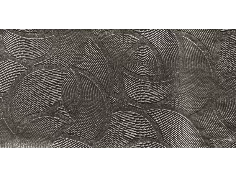 Δερματίνη με το μέτρο Mercedes 23 Pu / Pvc Shimmery Metallic Grey - Brown