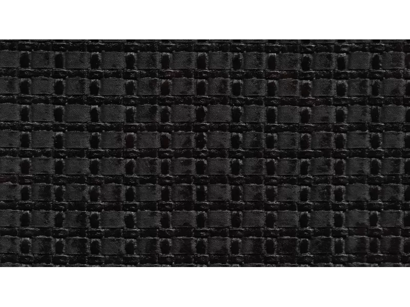 Δερματίνη με το μέτρο Montana 1 Pu / Pvc Black Capitone Square