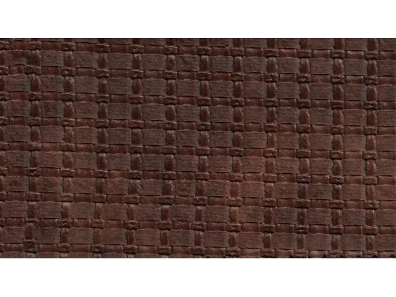 Δερματίνη με το μέτρο Montana 3 Pu / Pvc Brown Capitone Square
