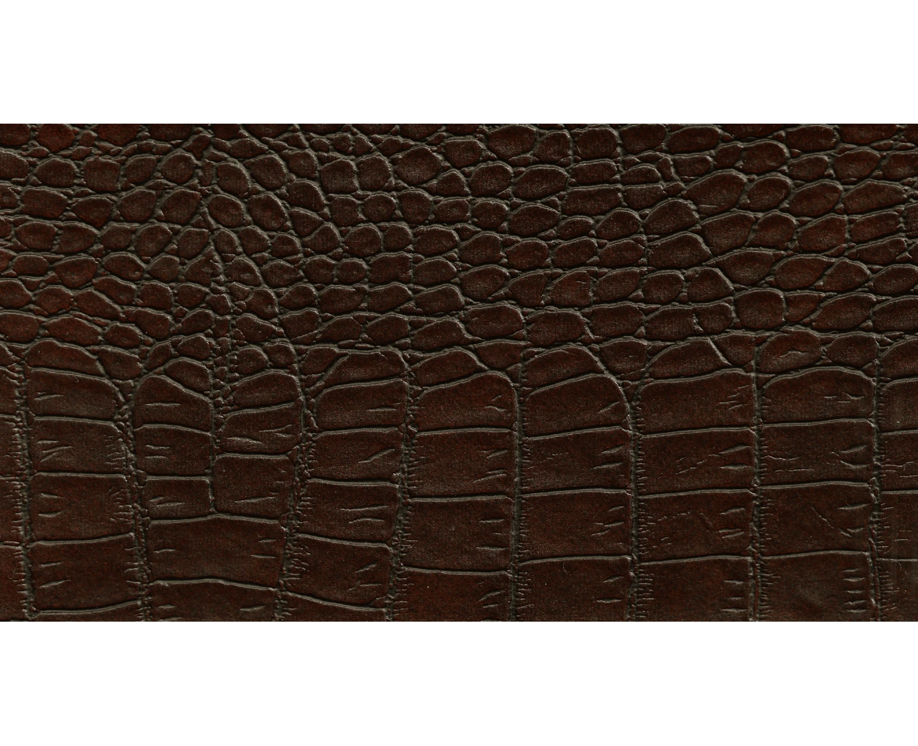 Δερματίνη με το μέτρο Nevada 1 Pu / Pvc Shinny Brown Crocodile Effect