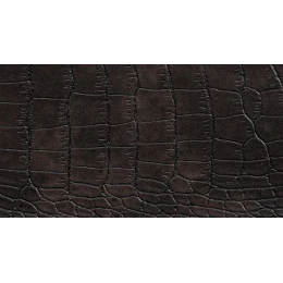 Δερματίνη με το μέτρο Nevada 12 Pu / Pvc Shinny Dark Brown Crocodile Effect