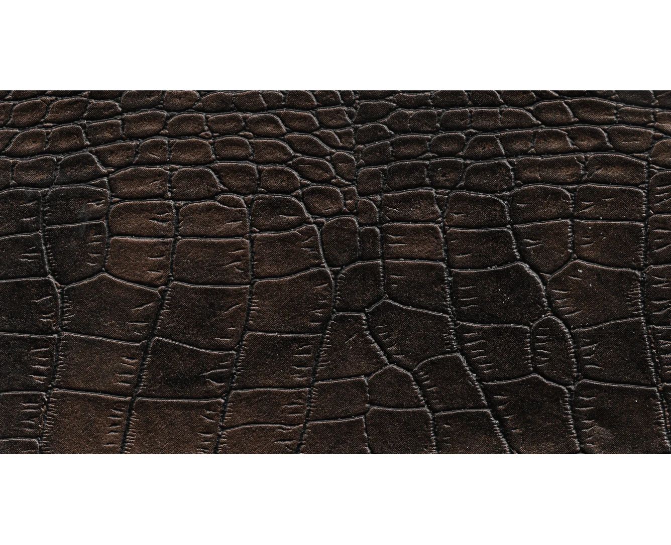 Δερματίνη με το μέτρο Nevada 2 Pu / Pvc Metallic Brown Crocodile Effect