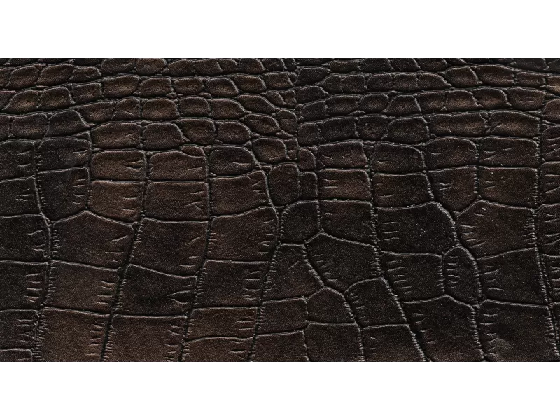 Δερματίνη με το μέτρο Nevada 2 Pu / Pvc Metallic Brown Crocodile Effect