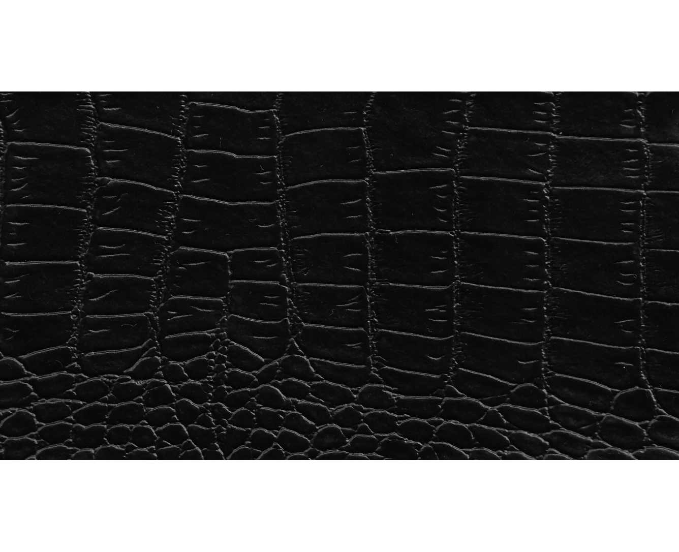 Δερματίνη με το μέτρο Nevada 3 Pu / Pvc Black Crocodile Effect