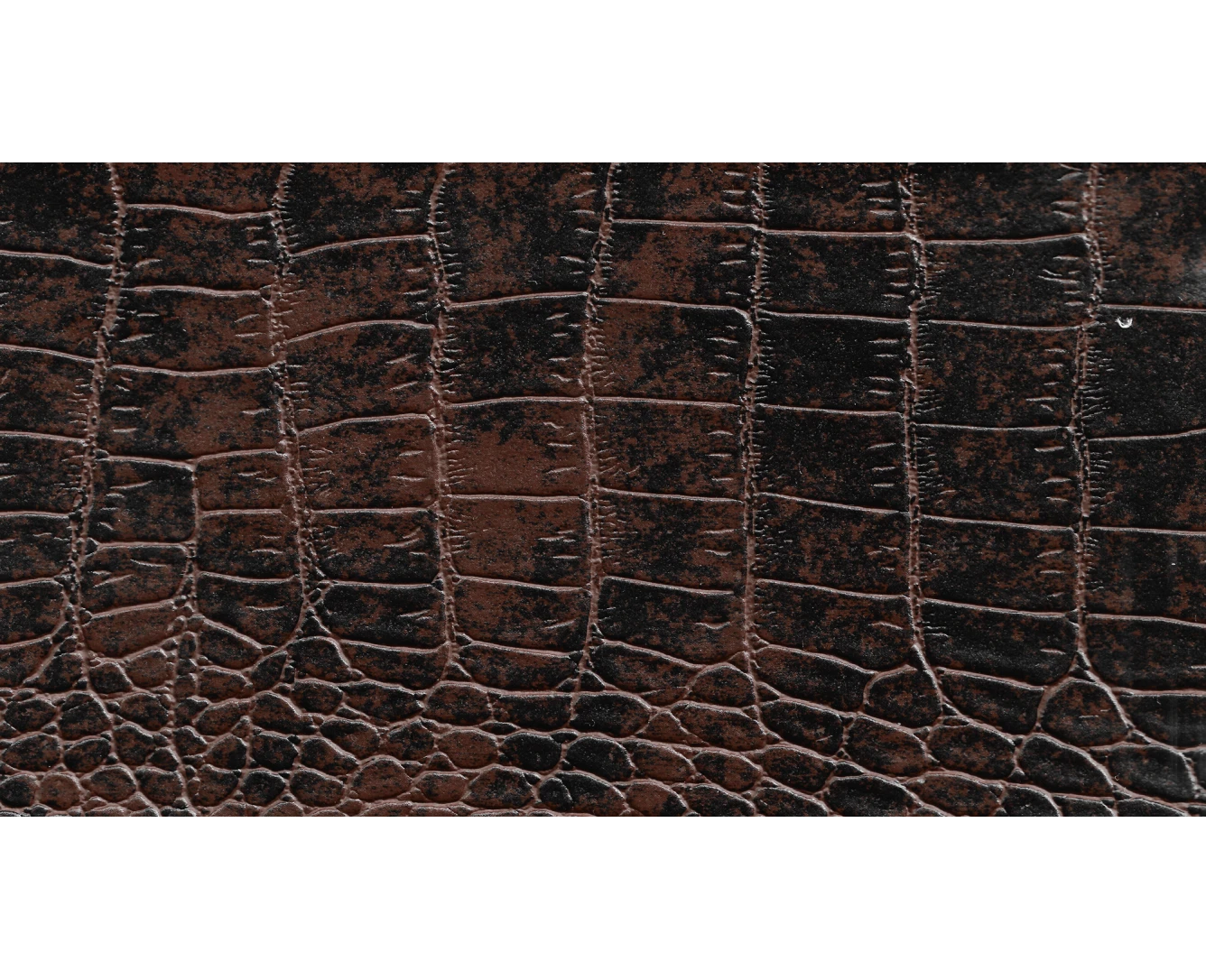 Δερματίνη με το μέτρο Nevada 4 Pu / Pvc Brown-Black Crocodile Effect