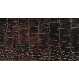Δερματίνη με το μέτρο Nevada 4 Pu / Pvc Brown-Black Crocodile Effect