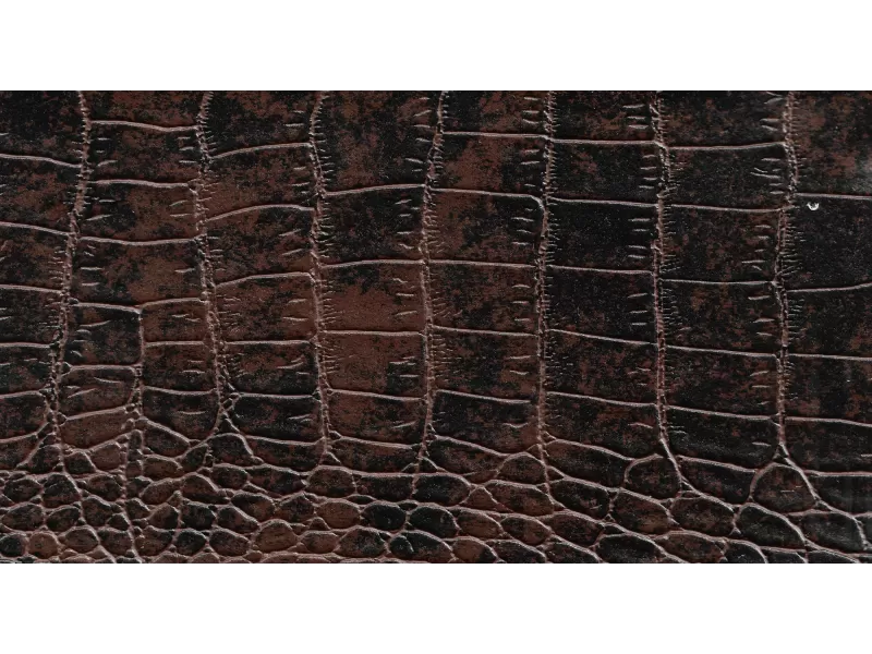 Δερματίνη με το μέτρο Nevada 4 Pu / Pvc Brown-Black Crocodile Effect