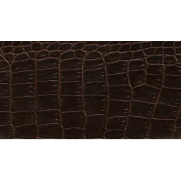 Δερματίνη με το μέτρο Nevada 6 Pu / Pvc Matte Brown Crocodile Effect
