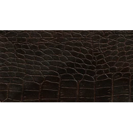 Δερματίνη με το μέτρο Nevada 8 Pu / Pvc Matte Brown Crocodile Effect