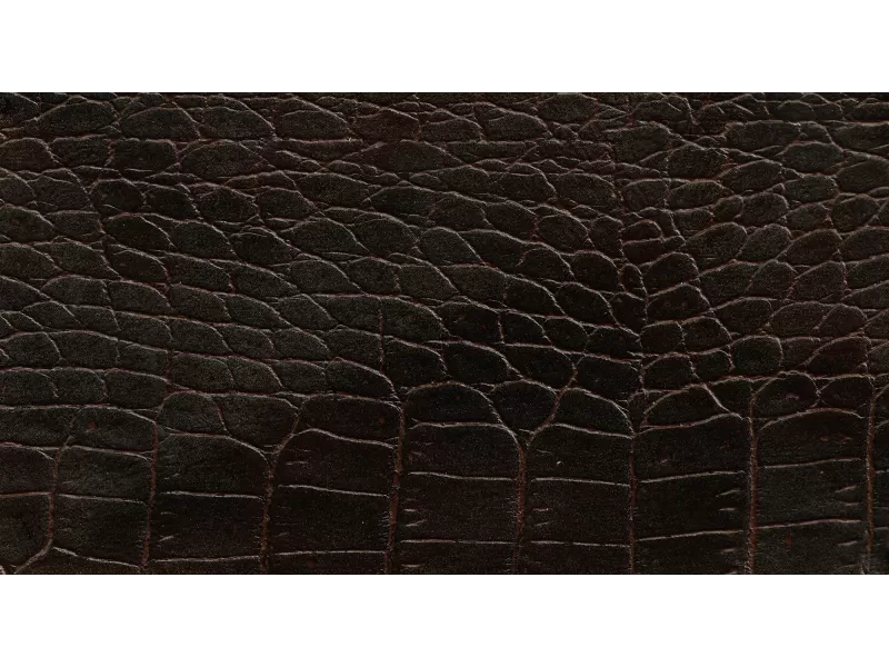 Δερματίνη με το μέτρο Nevada 8 Pu / Pvc Matte Brown Crocodile Effect