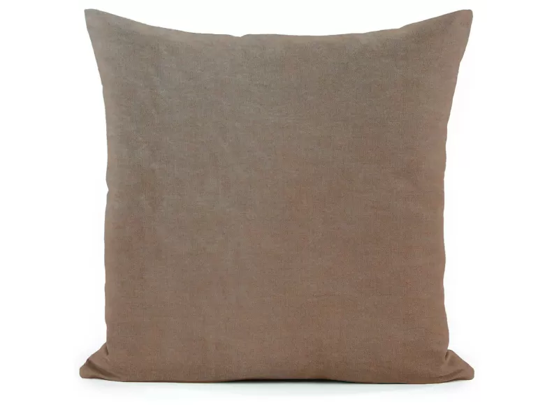 Μαξιλάρι Δερματίνη καναπέ Καφέ Μεταλιζέ Minesota Με Φερμουάρ