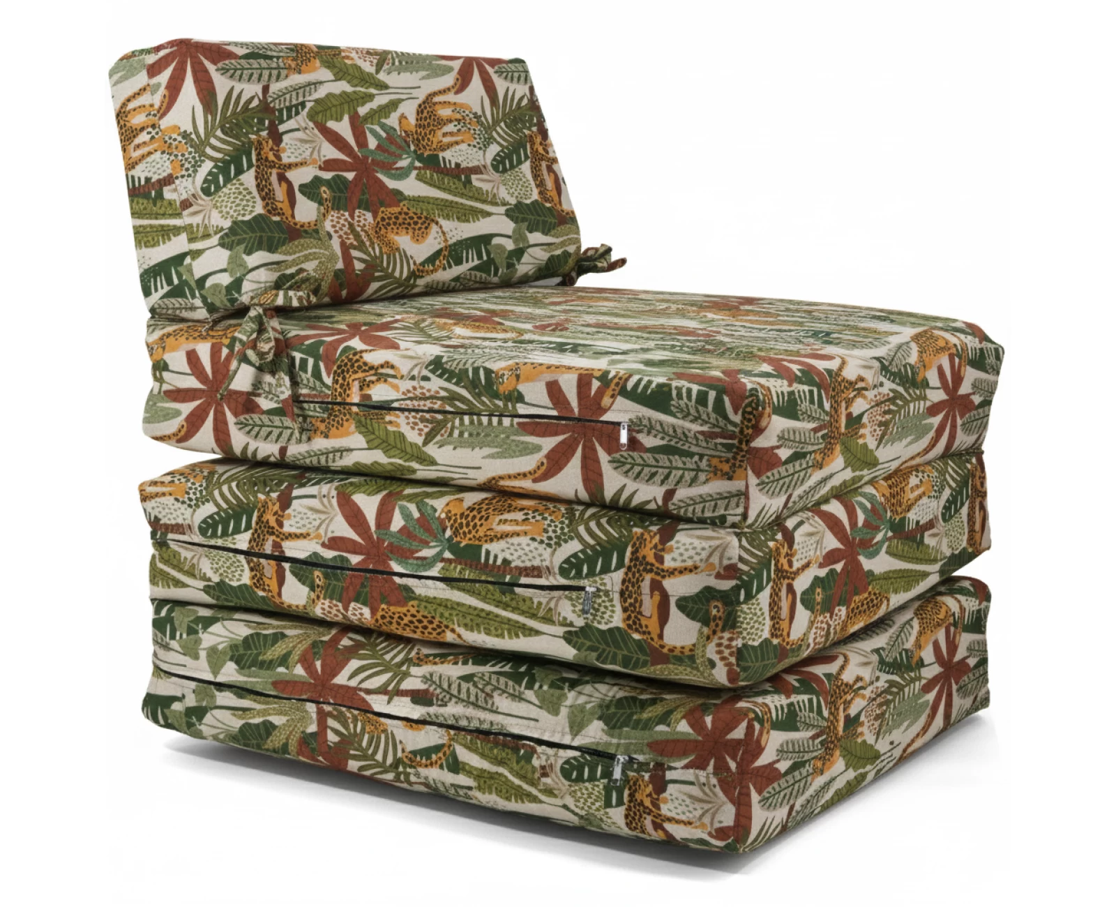 Πολυθρόνα - Κρεβάτι Flip Chair Panama Λονέτα Ύφασμα απόχρωση σχέδιο Joungle | Mypouf.gr