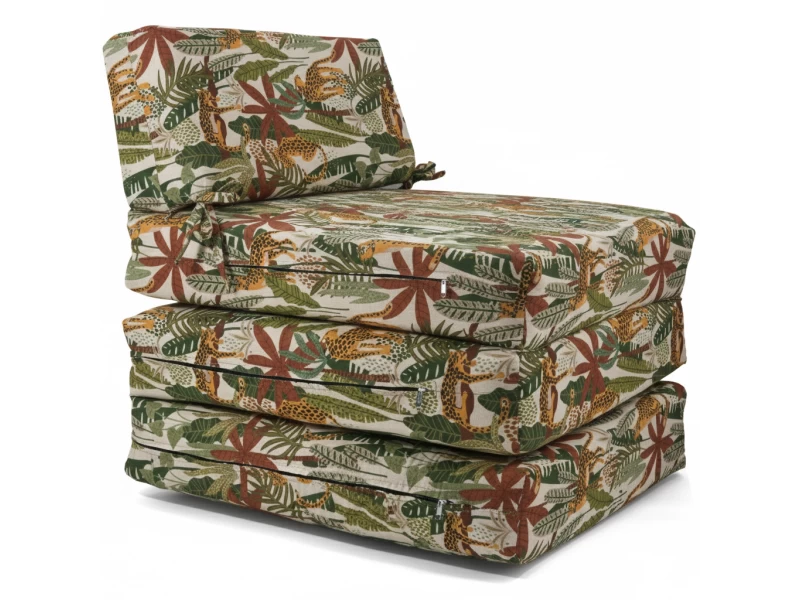 Πολυθρόνα - Κρεβάτι Flip Chair Panama Λονέτα Ύφασμα απόχρωση σχέδιο Joungle