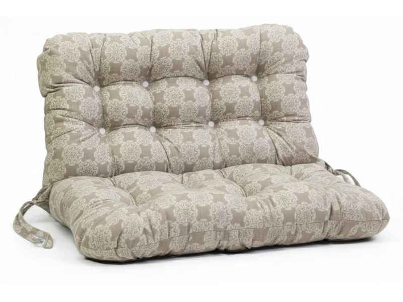 Μαξιλάρι για καναπέ με ενσωματωμένη πλάτη - Λονέτα Ύφασμα απόχρωση του μπεζ με σχέδιο Kanada - Norman