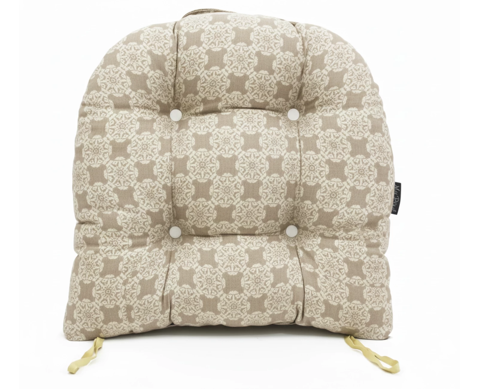 Μαξιλάρι πέταλο κάθισμα μπαμπού - Λονέτα Ύφασμα απόχρωση του μπεζ με σχέδιo Kanada | Mypouf.gr