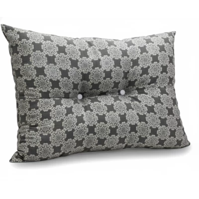 Μαξιλάρι Πλάτης Με 2 Κουμπιά Λονέτα απόχρωση του ανθρακί με σχέδιo Kanada