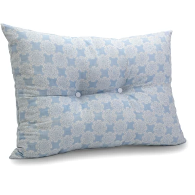 Μαξιλάρι Πλάτης Με 2 Κουμπιά Λονέτα απόχρωση του γαλάζιου με σχέδιo Kanada