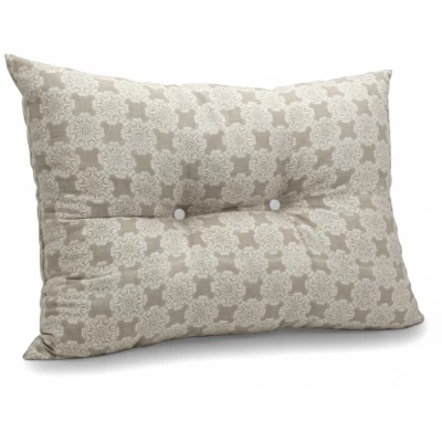 Μαξιλάρι Πλάτης Με 2 Κουμπιά Λονέτα απόχρωση του μπεζ με σχέδιo Kanada