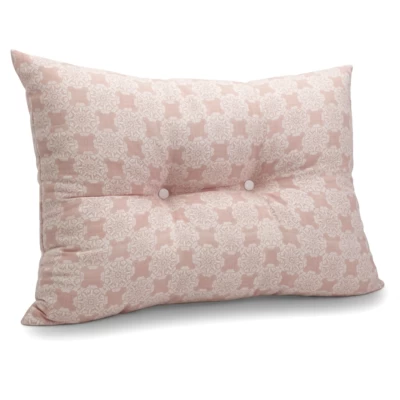 Μαξιλάρι Πλάτης Με 2 Κουμπιά Λονέτα απόχρωση του σομόν με σχέδιo Kanada