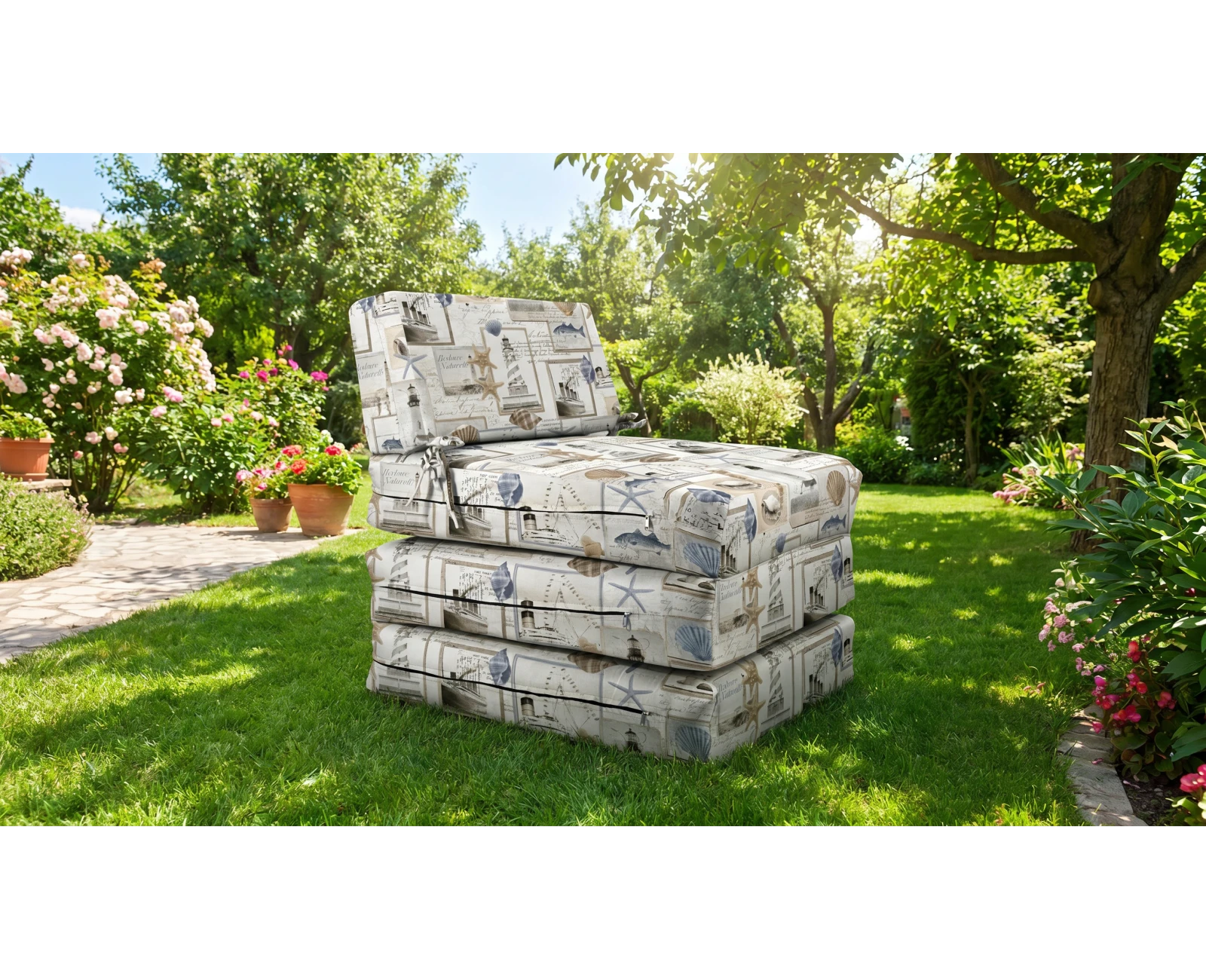 Πολυθρόνα - Κρεβάτι Flip Chair Panama Λονέτα Ύφασμα Crue design | Mypouf.gr