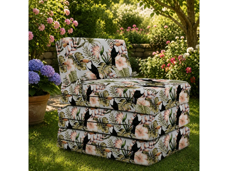 Πολυθρόνα - Κρεβάτι Flip Chair Panama Λονέτα Ύφασμα Tukanpink design