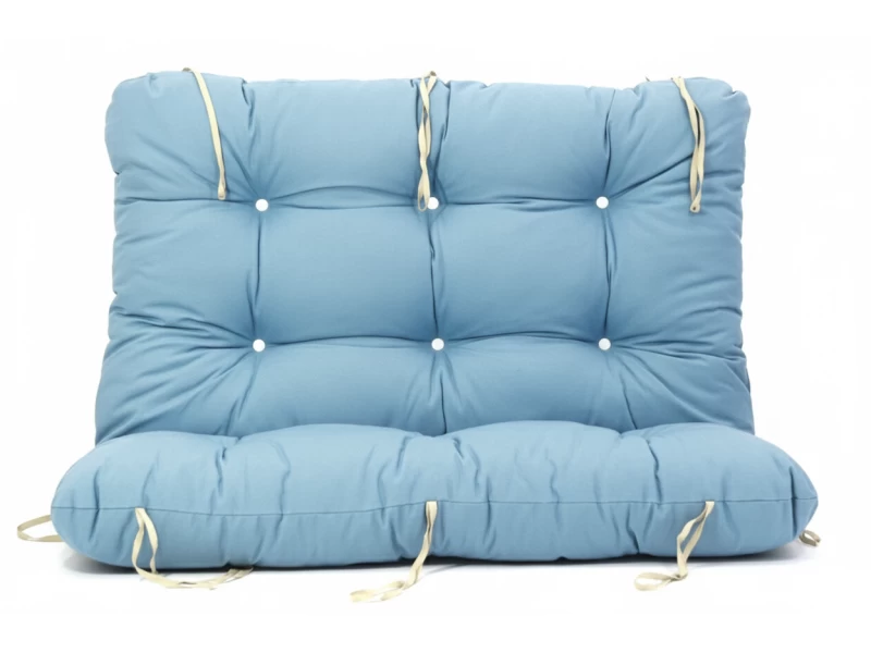Μαξιλάρι για καναπέ με ενσωματωμένη πλάτη λονέτα - Μονόχρωμο γαλάζιο