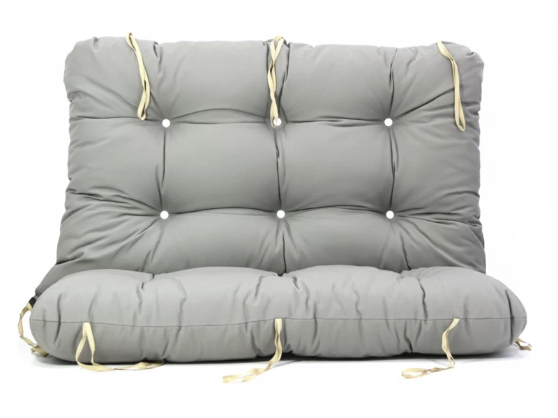 Μαξιλάρι για καναπέ με ενσωματωμένη πλάτη λονέτα - Μονόχρωμο γκρι