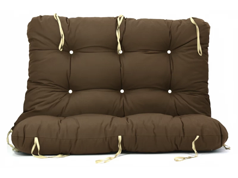 Μαξιλάρι για καναπέ με ενσωματωμένη πλάτη λονέτα - Μονόχρωμο καφέ