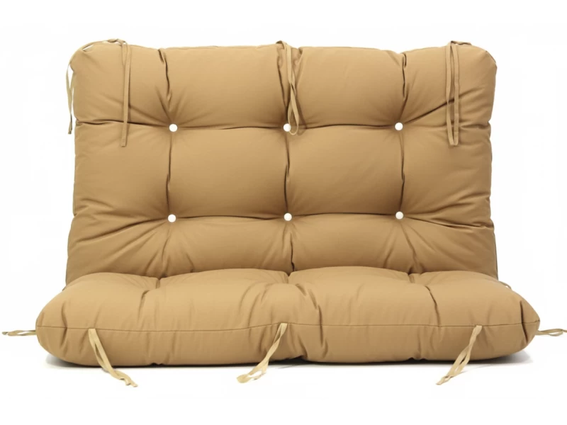 Μαξιλάρι για καναπέ με ενσωματωμένη πλάτη λονέτα - Μονόχρωμο Caramel