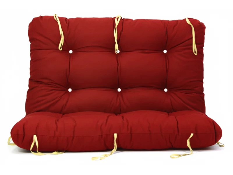 Μαξιλάρι για καναπέ με ενσωματωμένη πλάτη λονέτα - Μονόχρωμο κόκκινο