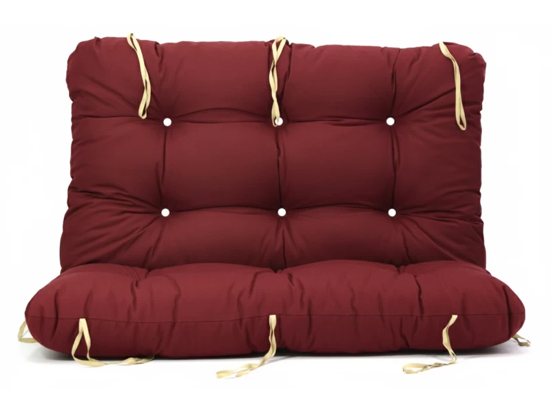 Μαξιλάρι για καναπέ με ενσωματωμένη πλάτη λονέτα - Μονόχρωμο μπορντώ