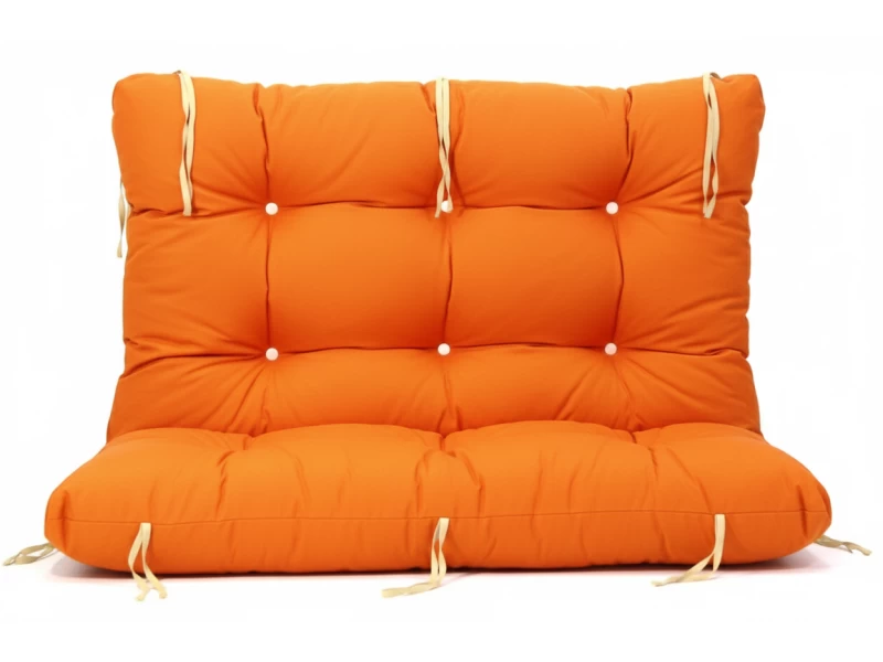 Μαξιλάρι για καναπέ με ενσωματωμένη πλάτη λονέτα - Μονόχρωμο πορτοκαλί