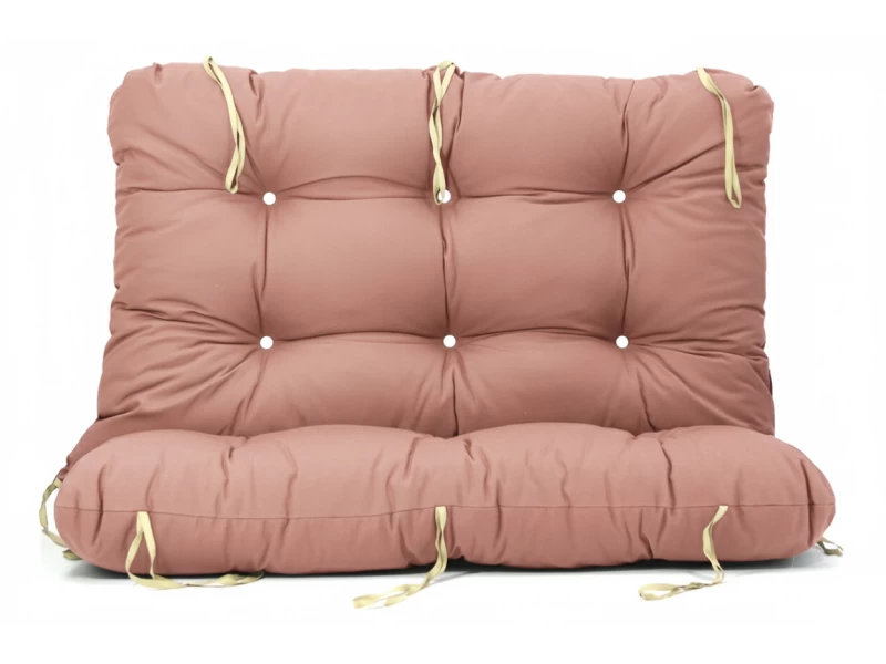 Μαξιλάρι για καναπέ με ενσωματωμένη πλάτη λονέτα - Μονόχρωμο ροζ - σομόν