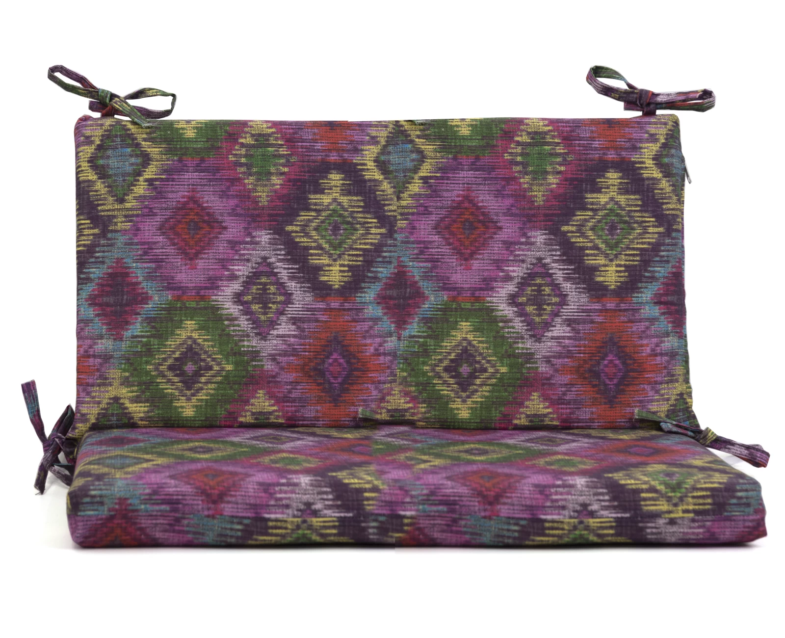 Μαξιλάρι για καναπέδες λονέτα με κορδόνια στην πλάτη More 301 με σχέδιο ρόμβο | Mypouf.gr