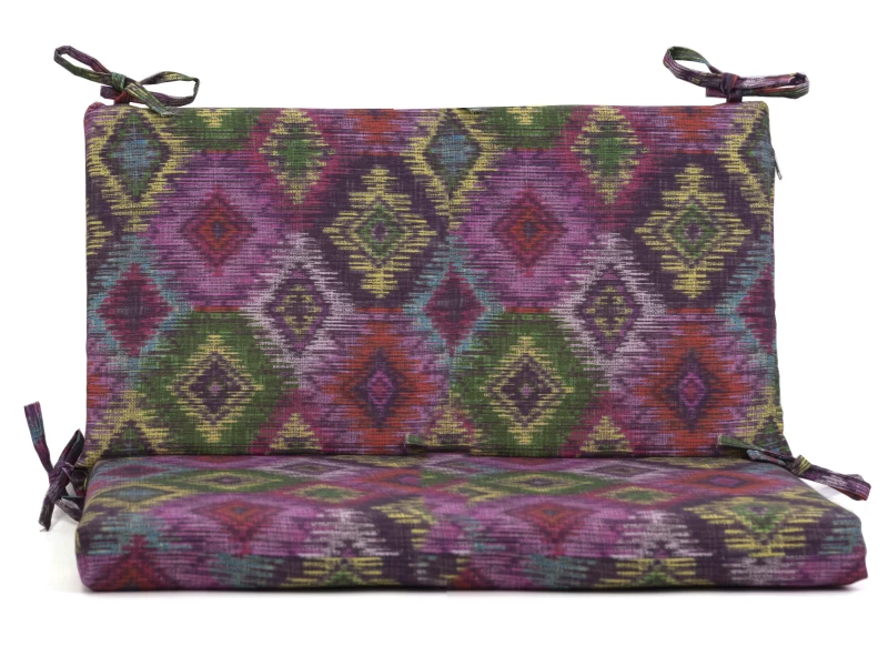 Μαξιλάρι για καναπέδες λονέτα με κορδόνια στην πλάτη More 301 με σχέδιο ρόμβο