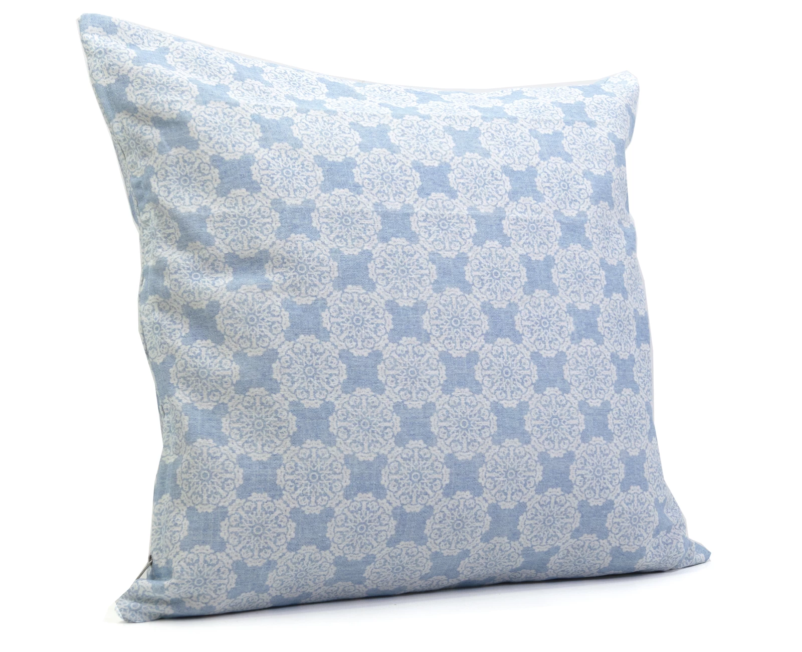 Μαξιλάρι καναπέ - δαπέδου Ύφασμα Λονέτα απόχρωση του γαλάζιου με σχέδιo Kanada - Norman | Mypouf.gr