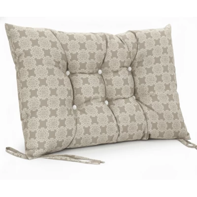 Μαξιλάρι Κάθισμα με κουμπιά - Μπαμπού Λονέτα Ύφασμα απόχρωση του μπεζ με σχέδιo Kanada - Norman