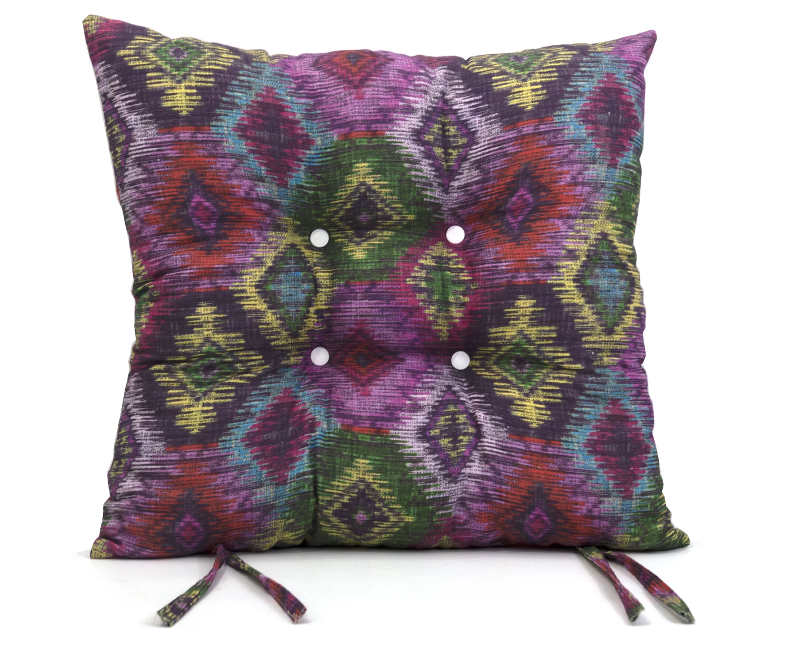 Μαξιλάρι κάθισμα μπαμπού Λονέτα Ύφασμα More 301 με σχέδιο ρόμβο | Mypouf.gr