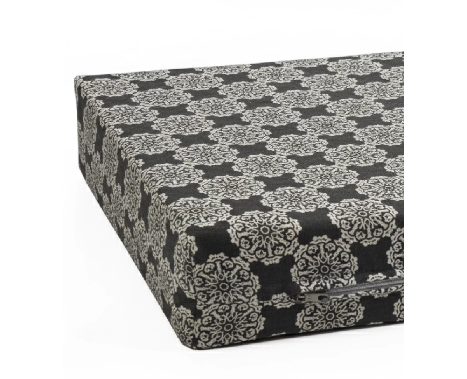 Μαξιλάρι λονέτα ύφασμα για παλέτα απόχρωση του ανθρακί με σχέδιo Kanada - Norman | Mypouf.gr