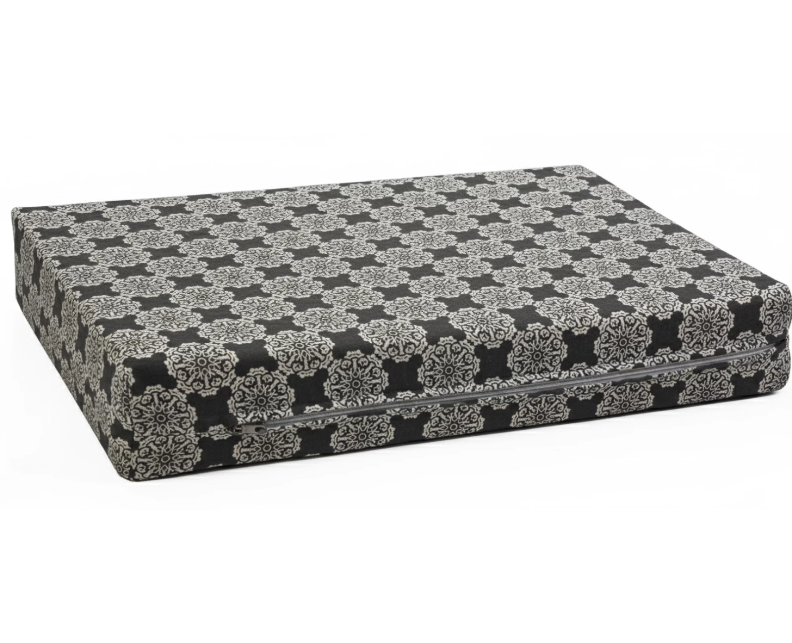 Μαξιλάρι λονέτα ύφασμα για παλέτα απόχρωση του ανθρακί με σχέδιo Kanada - Norman | Mypouf.gr