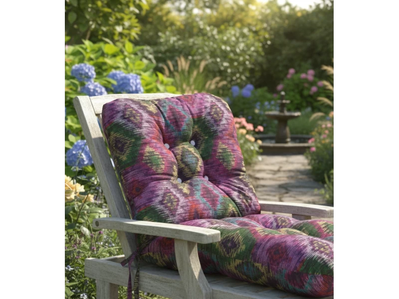 Μαξιλάρι μπαμπού ύφασμα λονέτα με πλάτη More 301 με σχέδιο ρόμβο