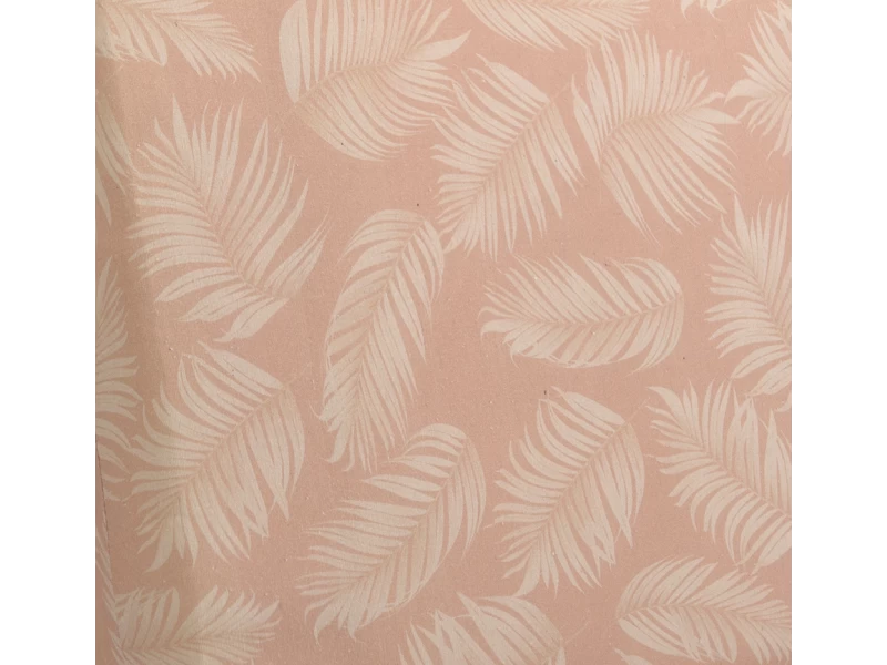 Μαξιλάρι πλάτης τριγωνικό Λονέτα Ύφασμα Frig 301 απόχρωση του σομόν με σχέδιo φύλλα