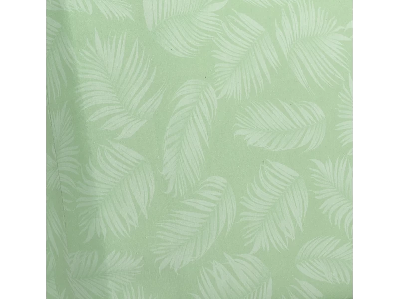 Μαξιλάρι πλάτης τριγωνικό Λονέτα Ύφασμα Frig 701 απόχρωση του πράσινου με σχέδιo φύλλα