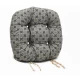 Μαξιλάρι στρογγυλό κάθισμα μπαμπού - Λονέτα Ύφασμα απόχρωση του ανθρακί Με Σχέδιο Kanada - Norman | Mypouf.gr