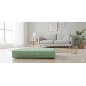 Μαξιλάρι λονέτα ύφασμα για παλέτα Frig 701 απόχρωση του πράσινου με σχέδιo φύλλα